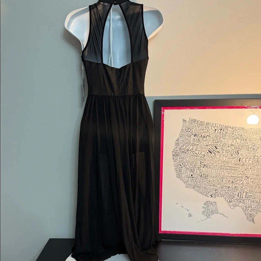 Iefiel NWT Black High-Low Dress with Embellishments - Picture 4 of 6
